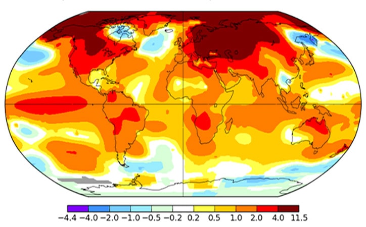 1.35C World Temperature Rise